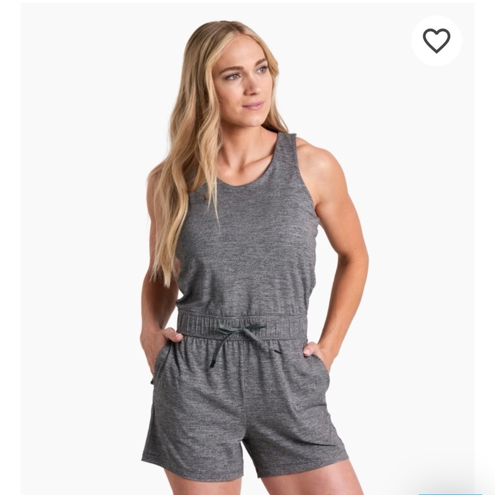 KUHL Women’s Revivr Romper Grey Heather Sz Small